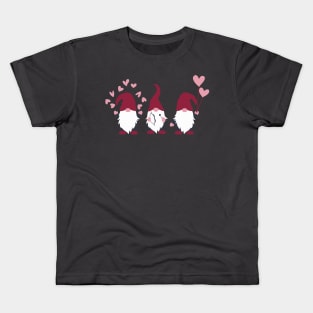 Gnomes Love Heart Gift for Valentine Kids T-Shirt
